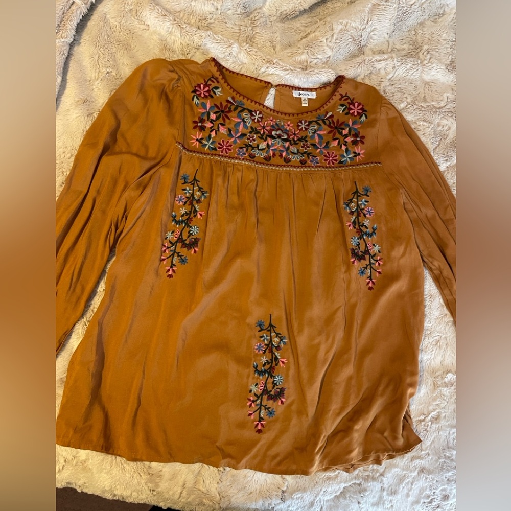 Jodifl by Three Bird Nest Embroidered Tunic Top